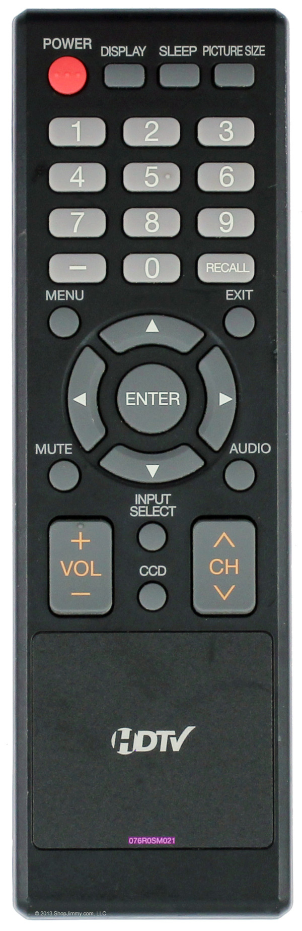 Sansui 076R0SM021 Remote Control