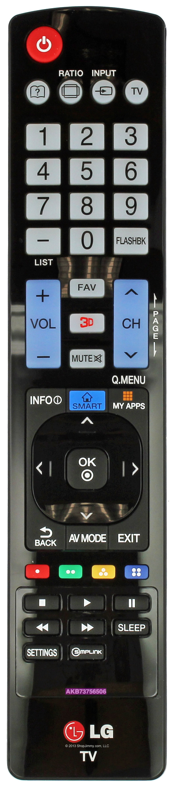 LG AKB73756506 Remote Control