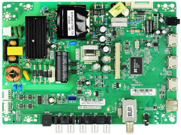 Insignia 55.38S01.1E5 Main Board for NS-39D310NA17 (Rev A Only)