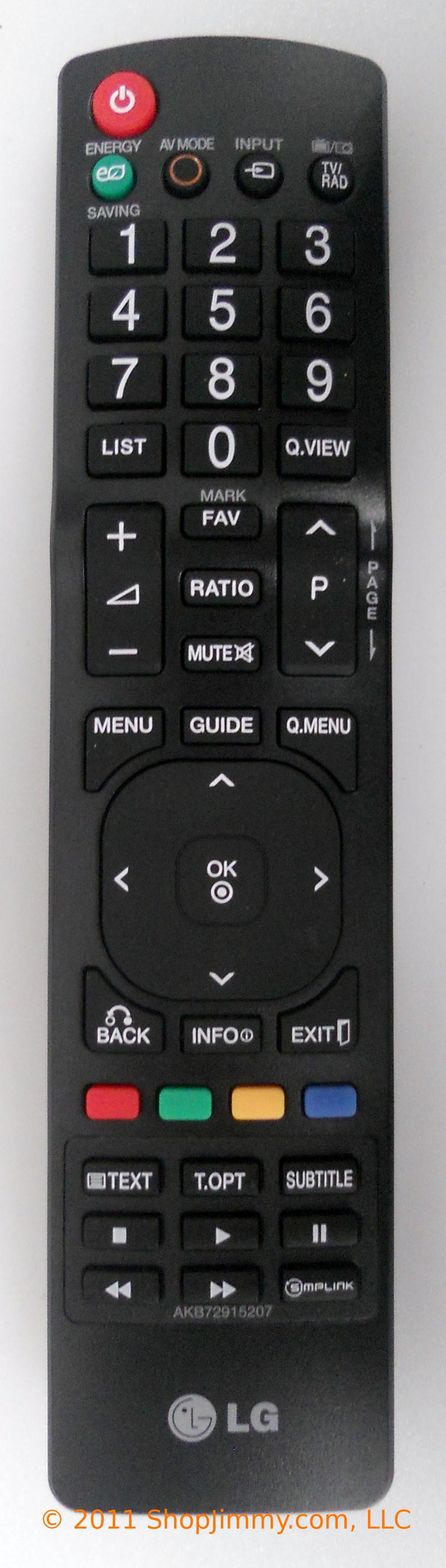 LG AKB72915207 Remote Control