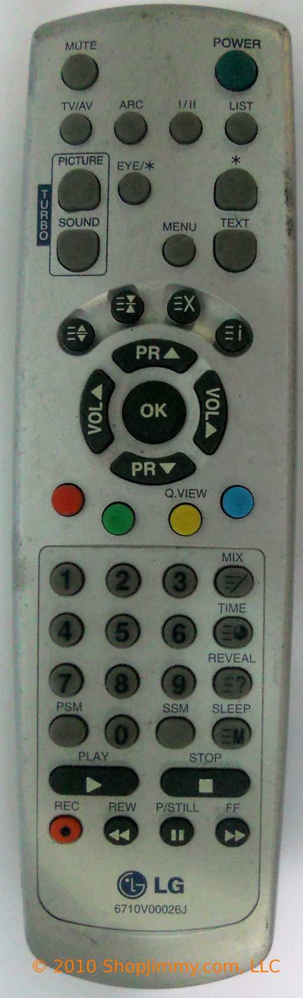 LG 6710V00026J Remote Control