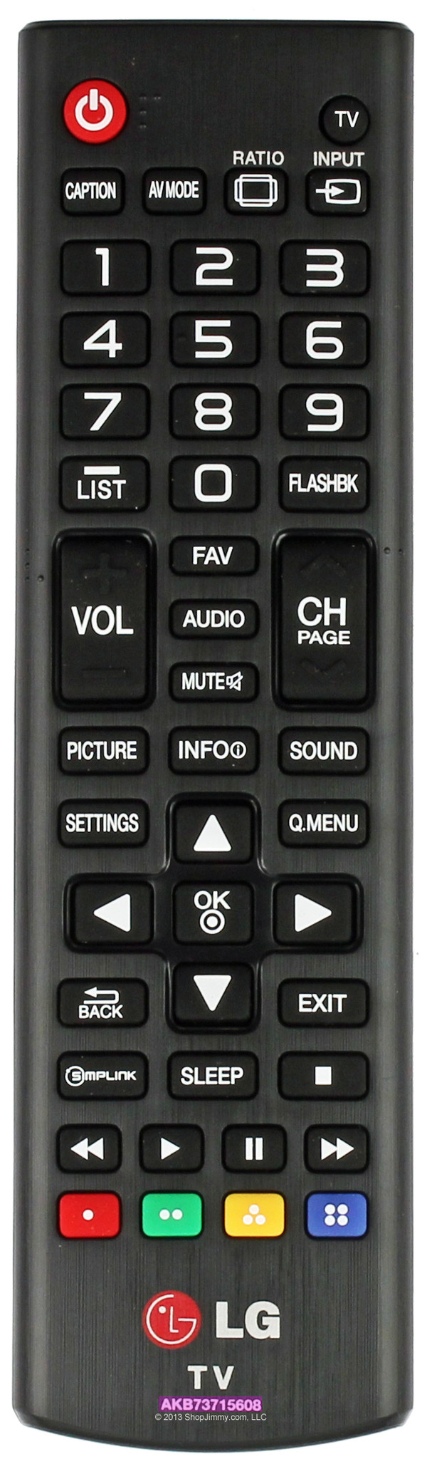 LG AKB73715608 LED TV Remote Control--NEW