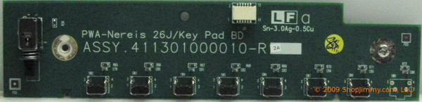 Sharp 411301000010-R2A (316301000003-R02) Key Control Board