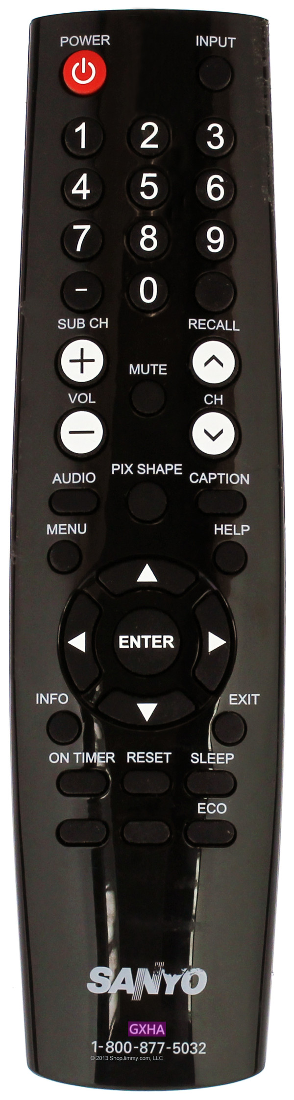 Sanyo GXHA Remote Control--NEW