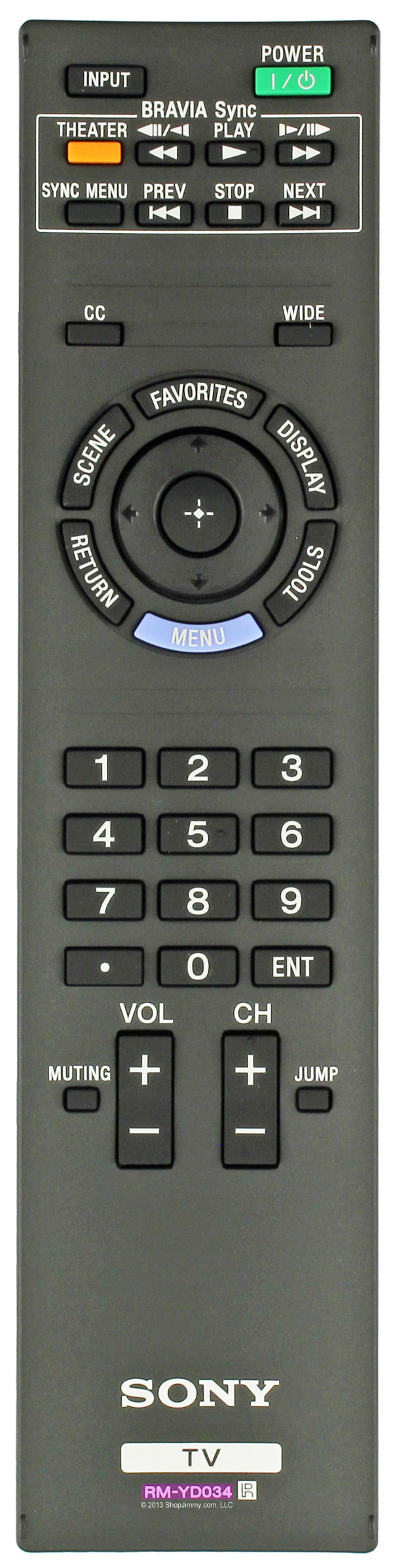 Sony 1-487-830-12 Remote Control