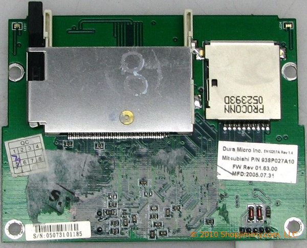 Mitsubishi 938P027010 (938PO27A10) Multimedia Card