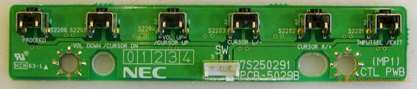 NEC PCB-5029B Key Controller Board