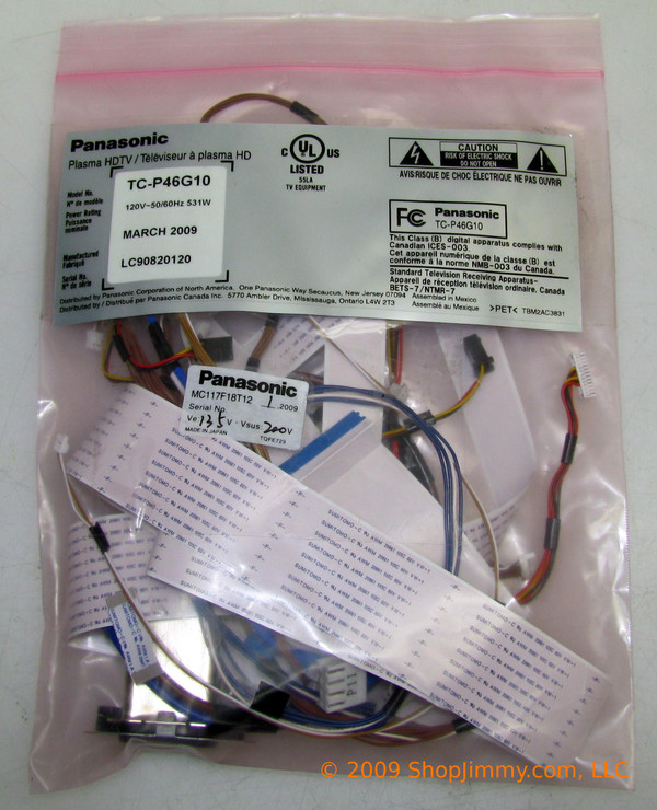 Panasonic TC-P46G10 Cable Kit