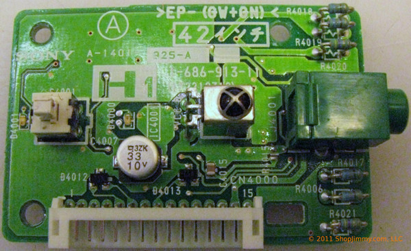 Sony A-1401-925-A (1-686-913-11, 172212312) H1 Board