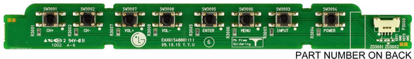 LG EBR65863602 Key Controller Board