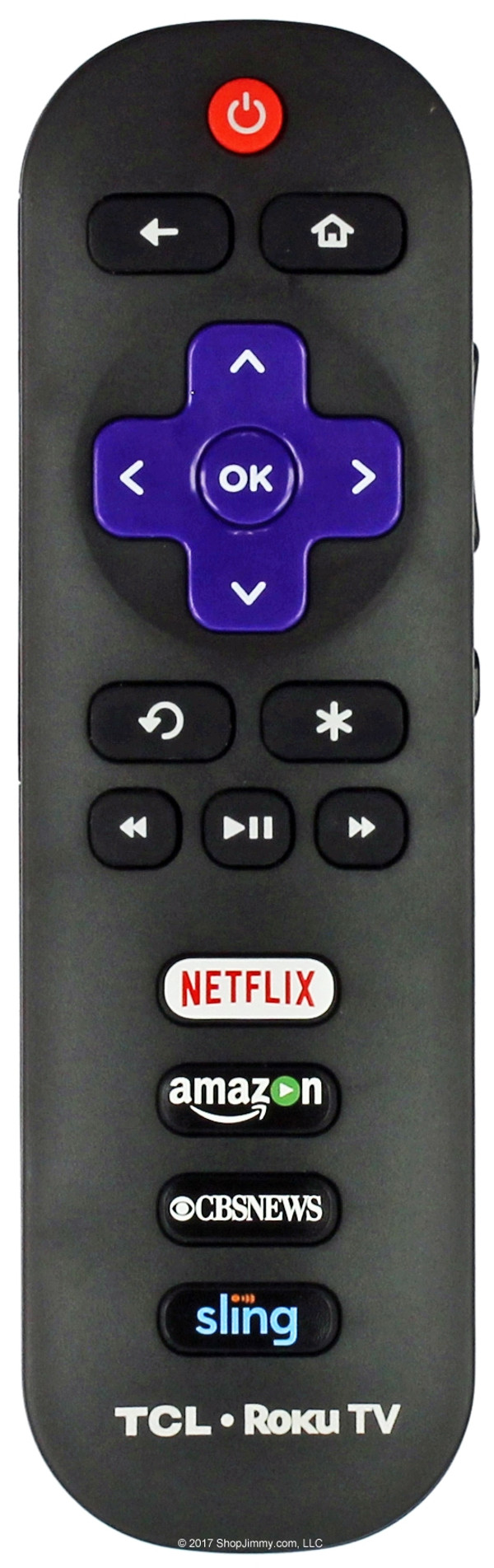 TCL RC280 Roku Remote Control w/CBS NEWS and Sling Buttons--NEW