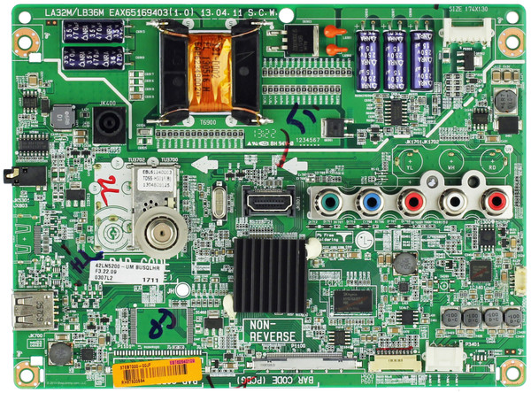 LG EBT62640109 (EAX65169403(1.0)) Main Board for 42LN5200-UM