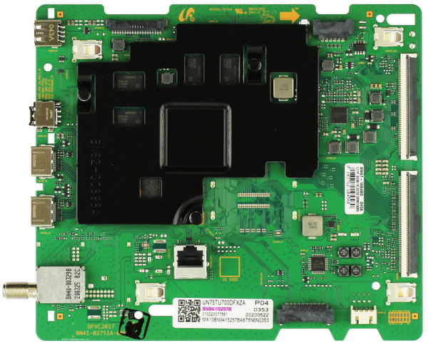 Samsung BN94-15257B Main Board for UN75TU7000FXZA UN75TU700DFXZA (Version FA01)