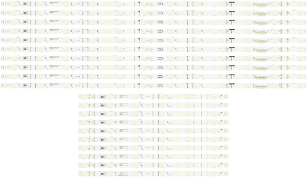 Hisense LB65085 V0 LB65085 V1 LED Backlight Strips (20) 65H8G NEW