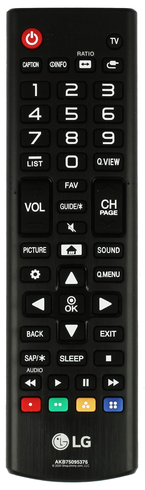 LG AKB75095376 Remote Control--NEW