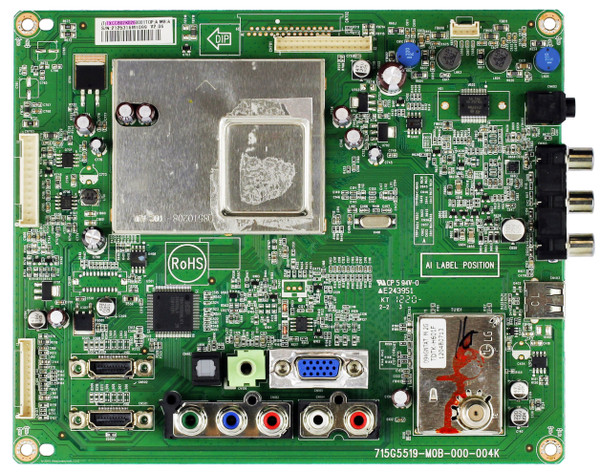 Vizio CBPFTXCCB02K026 Main Board for E261VA