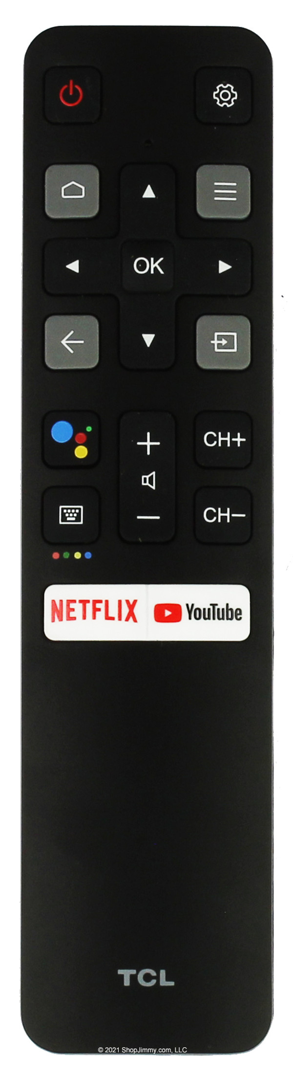 06-BTZNYY-SRC802V for TCL 50S434 55S434 65S434 Remote Control w/ Netflix Youtube--New