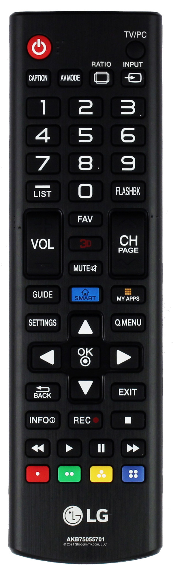 LG AKB75055701 Remote Control - BRAND NEW OEM FACTORY ORIGINAL