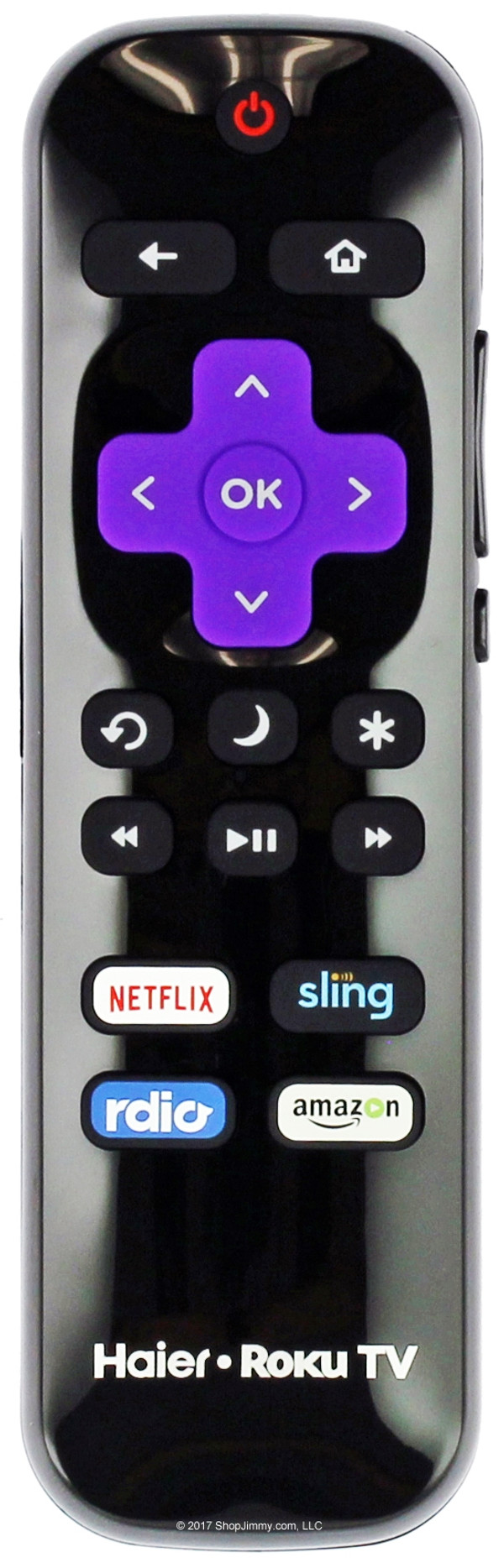 Haier HTR-R01 Roku TV Remote Control w/ Netflix Sling Rdio and Amazon--NEW