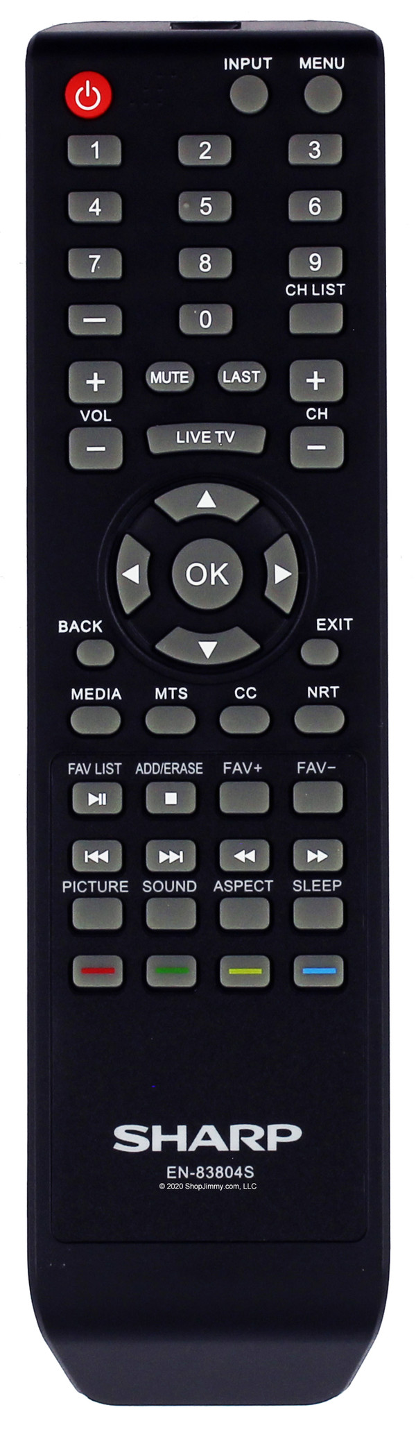 Sharp EN-83804S 208306 Remote Control--Open Bag