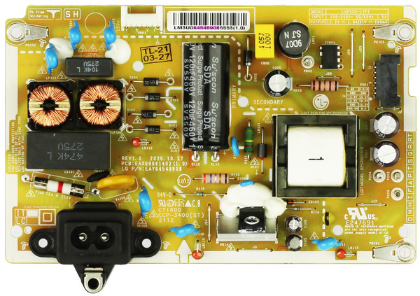 LG EAY64548908 Power Supply/LED Driver Board