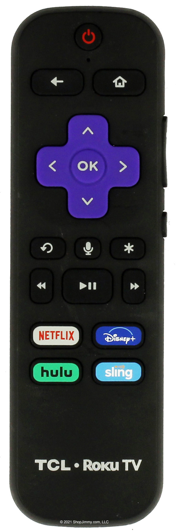 TCL 06-WFZNYY-HRC580 Roku Remote Control w/ Netflix Disney+ Hulu Sling--NEW