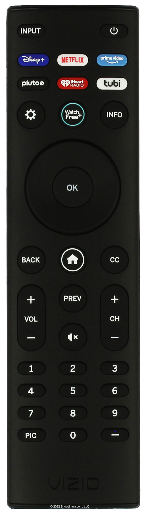 Vizio XRT140V4 Disney+ Netflix PrimeVideo Pluto iHeart Tubi Remote Control--NEW