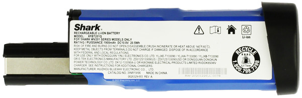 Shark Rechargeable Lithium-Ion (XFBT201Q) OEM Original for WANDVAC