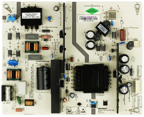 ONN CH1130D-1MF Power Supply / LED Board