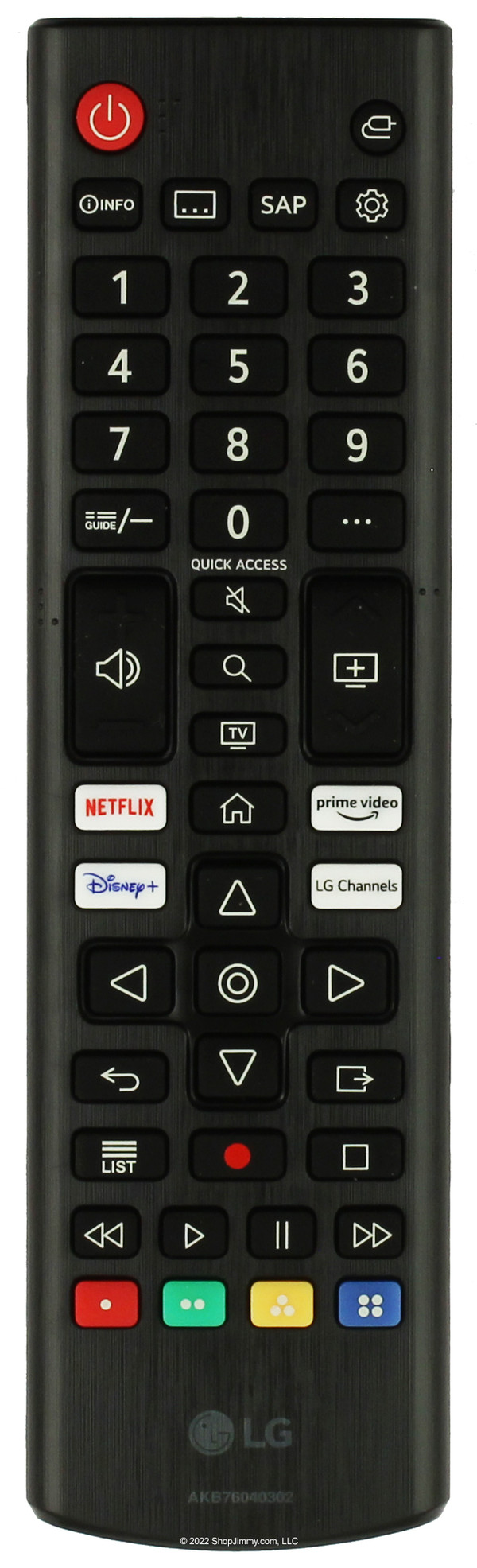 LG AKB76040302 LED TV Remote Control OEM ORIGINAL