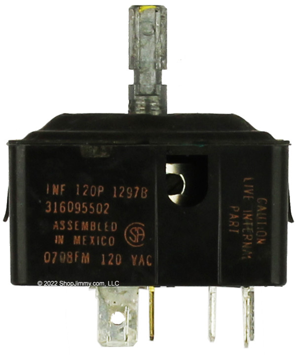 Electrolux Range 316095502 Switch