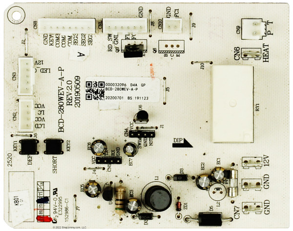 Everchill Refrigerator BCD-280WEV-A-P Main Board WD-282FWDC