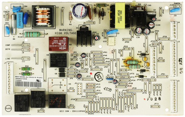 GE Refrigerator 200D6221G028 Main Control Board Assembly