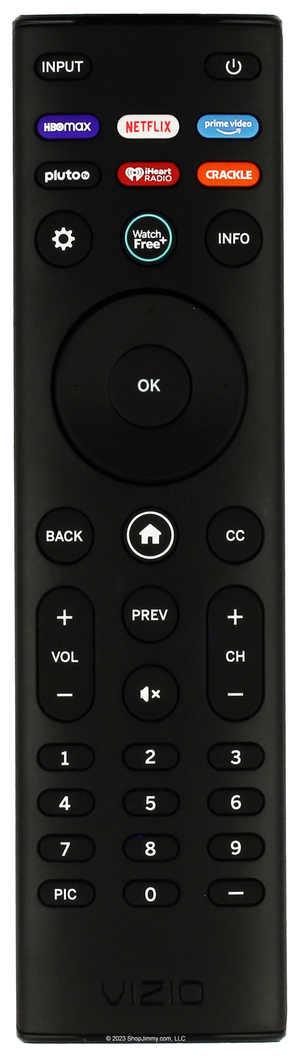 Vizio XRT140V5HBO Max Netflix Prime Pluto iHeart Crackle Remote Control--Open