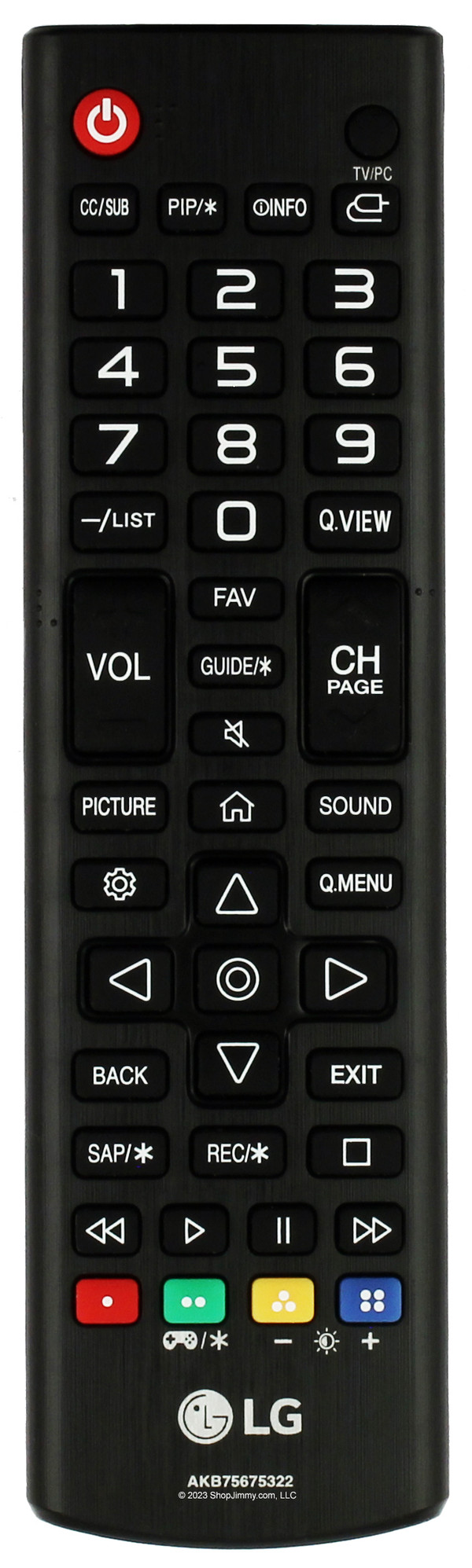 LG AKB75675322 Remote Control -- NEW