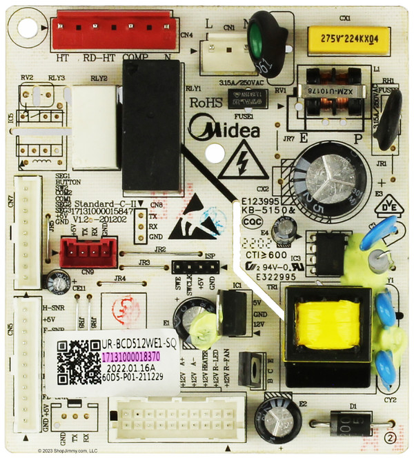 Insignia Refrigerator 17131000018370 Main Control Board