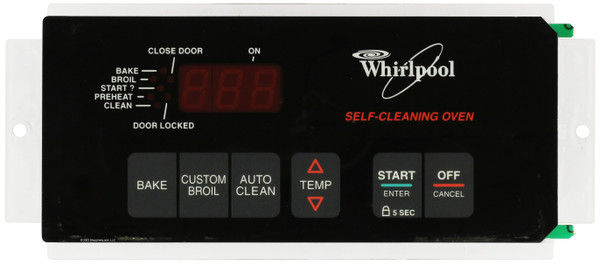 Whirlpool Oven 3195168 Display Control Board - Black