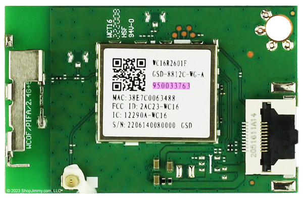ONN 950033763 WC16R2601F Wi-Fi Wifi Wireless Internet Board