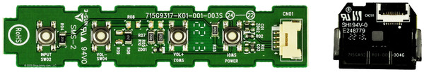 Vizio 715G9317-K01-001-003S Keyboard Controller 715GA920 IR Sensor for V705-J01