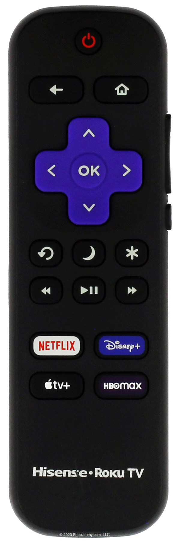 Hisense 3226001217 Roku TV Remote Control Netflix Disney Apple HBOMax -- NEW