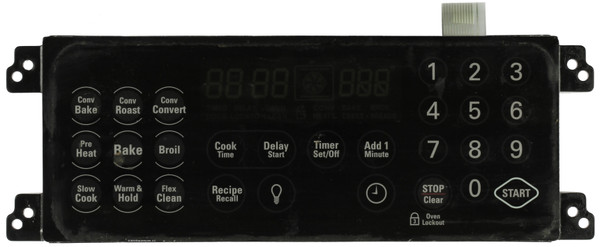 Electrolux Oven 316418703 Electronic Clock Timer, Black Overlay