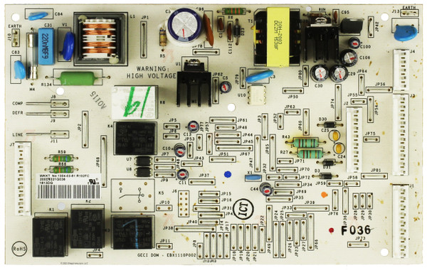 GE Refrigerator WR55X24347 200D6221G036 Main Control Board Assembly