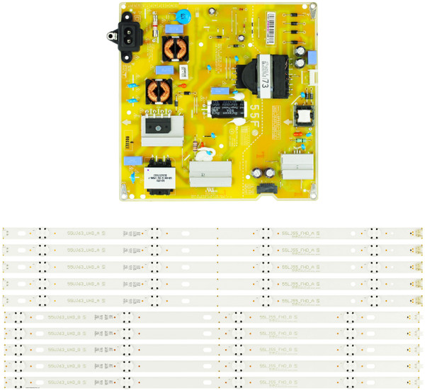 LG 55LJ5500-UA Power Supply/LED Backlight Strips Bundle