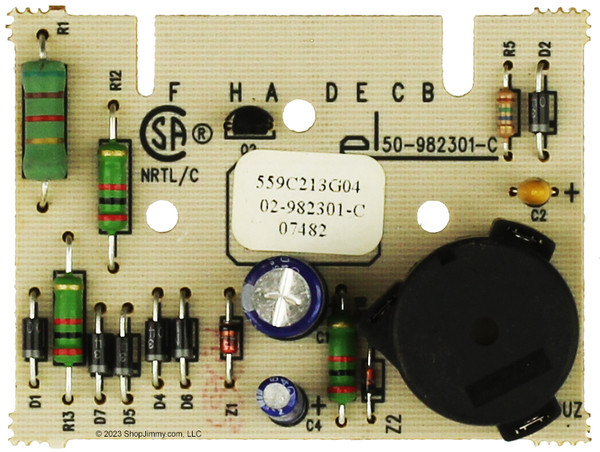 GE Dryer WE04X10102 559C213G04 Dampness Sensor Control Board - With Buzzer