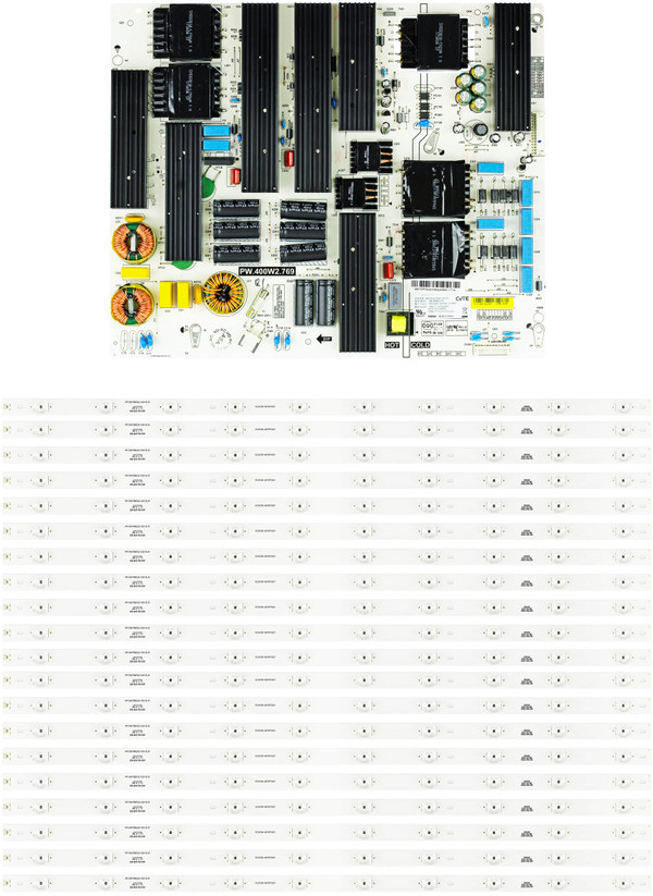 Philips 75PFL6601/F7B Power Supply/LED Backlight Strips Bundle