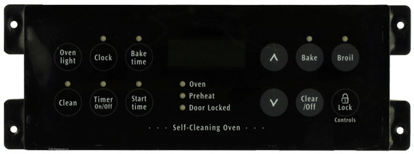 Electrolux Oven 316418300 Electronic Clock Timer, Black Overlay