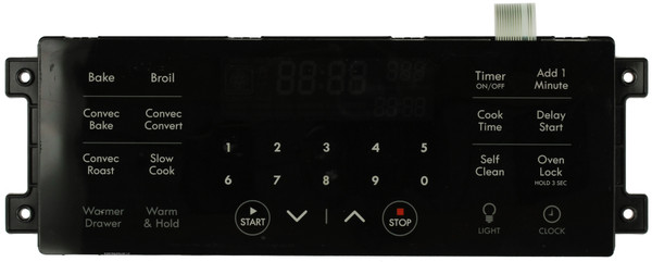 Electrolux Oven 316650017 Electronic Clock Timer, Black Overlay