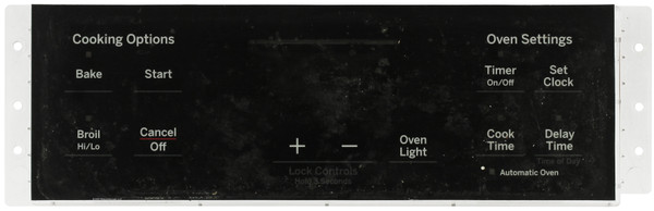 GE Oven WB27X26540 164D8450G153 Control Board  - Black Overlay