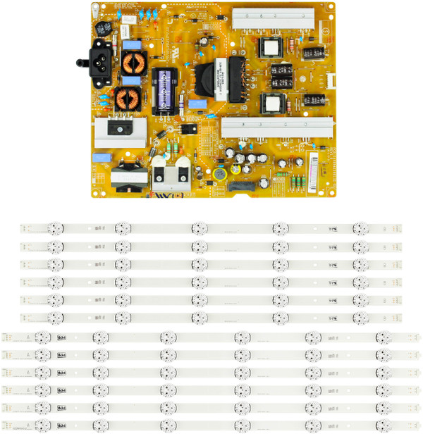 LG 60LB/60LF Power Supply/LED Backlight Strips Bundle