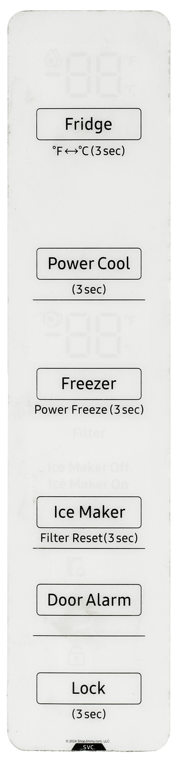 Samsung Refrigerator DA97-19962Y Control Board